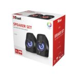Компʼютерні колонки Trust Gemi RGB 2.0 чорні — 12 Вт, кольорове підсвічування - Зображення 3