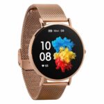 Жіночий смарт-годинник Garett Verona золотий сталевий — AMOLED 1,3″, 22 спортивні режими, IP67, Always On Display - Зображення 3