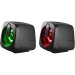 Компʼютерні колонки J1 2.0 6 Вт — LED-підсвічування, USB, чорні - Зображення 5