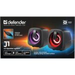 Компʼютерні колонки J1 2.0 6 Вт — LED-підсвічування, USB, чорні - Зображення 11