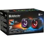 Компʼютерні колонки J1 2.0 6 Вт — LED-підсвічування, USB, чорні - Зображення 12